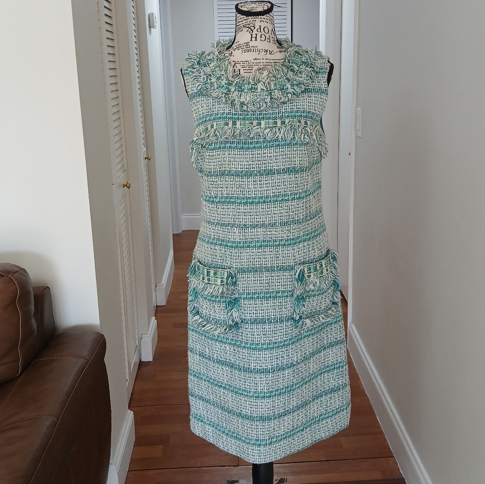 Tory Burch Tweed Pattern Knee-Lengt Dress‎